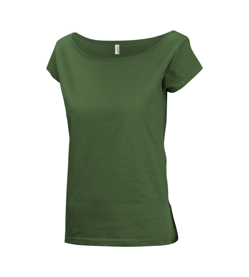 Tričko dámské Forest green krátký rukáv 103